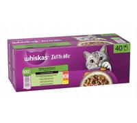 Whiskas Tasty Mix Choix du Chef, 1+ Ans, Nourriture Humide pour Chat 40 x 85 g