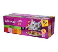 Whiskas Tasty Mix - Sélection du chef en sauce pour Chat Adulte 1+ Aliment 60x85 g