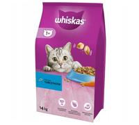 WHISKAS Adult - croquettes pour chat au thon et aux légumes 14kg+Surprise gratuite pour chat