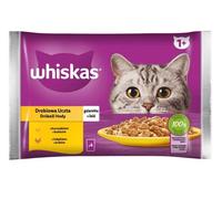WHISKAS Volaille en gelée dinde et poulet 4x85g
