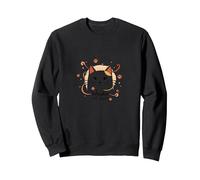 Whisker Me Away : Amoureux des Chats fantaisistes Sweatshirt, Unisexe pour Adultes, Noir, XL