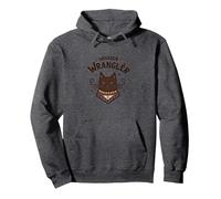 Whisker Wrangler : l'art inspiré de l'Ouest des Amoureux des Chats insolites Sweat à Capuche, Unisexe pour Adultes, Chiné Foncé, M