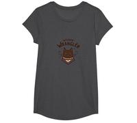 Whisker Wrangler : l'art inspiré de l'Ouest des Amoureux des Chats insolites T-Shirt, Fille, Chiné Foncé, L