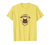 Whisker Wrangler : l'art inspiré de l'Ouest des Amoureux des Chats insolites T-Shirt, Homme, Citron, 3XL