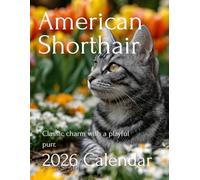 Whiskered Wonders: 2026 American Shorthair Cat Calendar - A Year of Charm, Grace, and Playful Paws: A Beautiful Collection of American Shorthair Cat ... for Cat Lovers, Families, and Pet Enthusiasts