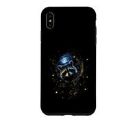 Whiskers Chat au Clair de Lune Félin Forêt Nuit Lune Coque pour iPhone XS Max