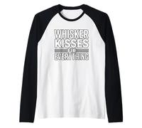 Whiskers Kisses Fix Everything Manche Raglan