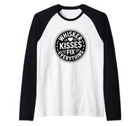 Whiskers Kisses Fix Everything Manche Raglan