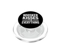 Whiskers Kisses Fix Everything PopSockets PopGrip pour MagSafe