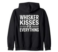 Whiskers Kisses Fix Everything Sweat à Capuche
