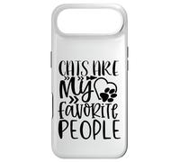 WhiskerWay Cats are My Favorite People Cat Lover Citation Coque pour iPhone Air