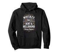 Whiskey Bent And Hellbound Funny Whiskey Cowboy Cowgirl Fun Sweat à Capuche