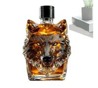 Whiskey Bottle - Bouteille de vin en verre gravé vintage pour bar, maison, fête, cuisine