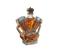 Whiskey Bottle, Collectible Liquor Container, Engine Shaped Alcohol Dispenser, Portable Shelves Sculpture, Alcohol Display Piece for Home, Dining Room, Cabinet, Event Planners, Bartenders