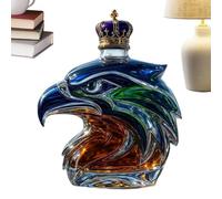 Whiskey Bottle Jar - Glass Spirit Storage Container | Elegant Home Bar Display Bottle | Liquor Serving Jar for Parties & Weddings | Sophisticated Whiskey Decanter for Holiday Events & Gift Giving