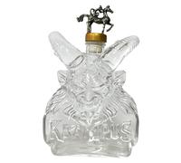 Whiskey Decanter - 11 Inch Glass Bottle Dispenser | Glass Drink Server - 320ml Elegant Vodka Whiskey Dispenser for Easy Pouring at Parties Weddings Bars & Home Celebrations