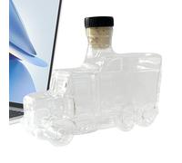 Whiskey Decanter, 375ml Half Truck Vintage Liquor Bottle with Stopper, Decorative Car Champagne Container for Kitchen, Wedding, Birthday, Beer and Home Celebration Display, 4.53x2.17x5.71 Inches