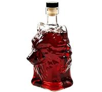 Whiskey Decanter - Glass 16.5x7x5.5cm, Wolf Head Shaped Decorative Liquor