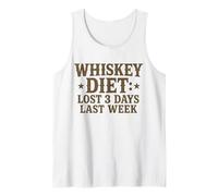 Whiskey Diet Lost 3 Days Last Week Western UnHinge Débardeur