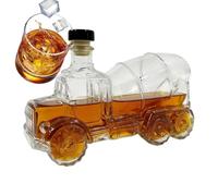 Whiskey Glass Bottles - Cement Mixer Truck Design Alcohol Dispenser