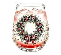 Whiskey Glasses - 2.76x2.76 inches Stemless Decorative Seasonal Cup