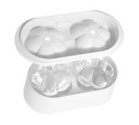 Whiskey Ice Mold,2-Cavity Easy Release Flower - Cocktail Ice Molds Refrigerator Accessories | For Drink Coffee Milk Beer Bourbon Freezer Home Apartment Office Camping Picnic