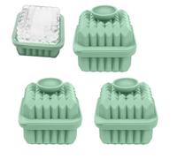 Whiskey Ice Tray - Large Silicone Trays, 3-Piece Rhombic Sphere Set with Easy-Release Design, Square Cube Maker, Cocktail Ice Press, Chill Beverage Accessory for Home Entertaining