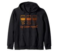 Whiskey Lover Tasting Club Bourbon Scotch Vintage Humour Sweat à Capuche