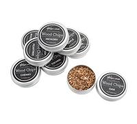 Whiskey Smoker Kit 8pcs copeaux de fumage Cocktail Smoker Chips, Wood Chips for Whiskey Drinks, Cocktail Smoking Kit, Reusable Whiskey Chips for Cocktail Flavor Enhancement Bois de fumage