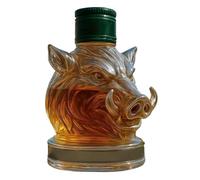 WhiskeydecanterBottle - Carafe à décanter en verre de 17 x 15 x 15 cm | Ensemble de carafe à whisky élégante avec bouchon, coffret cadeau pour la maison et le bureau, carafe à whisky personnalisée