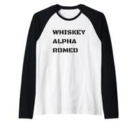 Whisky Alpha Romeo Alphabet phonétique Amusant Militaire vétéran Manche Raglan