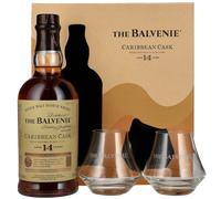 Whisky - Balvenie Caribbean cask 14 ans - Coffret + 2 Verres
