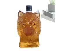 Whisky Bottle Wolf Head - Verre de tasse de vin à collectionner, verre à cocktail à thème | Liquor décoratif pour les voyages de bar de mariage, salle à manger de cuisine à la maison cadeau, co