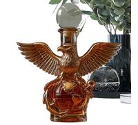 Whisky Carafe Glass Dean - Animal Motif Decanter for Men | Crimurgin Animal Figure Carafe | Bouteille de whisky avec scellage et base, diacre de bar pour le barbel