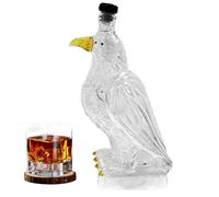 Whisky Decanter Glass Eagle Bottle - Collectible Novelty Conteneur pour la dégustation de bière Décor de maison Mariage Père Fête de Bachelor Cadeau de bar Affichage accessoire de bar
