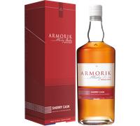 ARMORIK - Sherry Cask Bio - Whisky Single Malt - Origine : France/Bretagne - Notes d'épices & de poire - Vieilli en fût de Sherry Oloroso - 46% Alcool - 70 cl