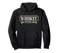 Whisky incurvé et lié en Enfer Style Vintage Vieilli Sweat à Capuche