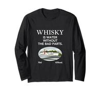 Whisky is Water Without The Bad Parts Humour Whisky Manche Longue