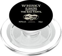 Whisky is Water Without The Bad Parts - Le Whisky Original PopSockets PopGrip pour MagSafe