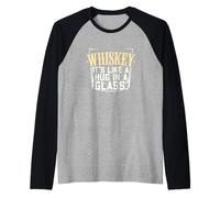 Whisky It's Like A Hug in A Glass Social Drink Manche Raglan
