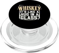 Whisky It's Like A Hug in A Glass Social Drink PopSockets PopGrip pour MagSafe