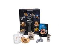 Whisky On The Rocks - Coffret Avec 2 Verres À Whisky, 2 Dessous De Verre, 4 Pierres En Granit, 1 Pochon De Protection, 1 Doseur En Inox