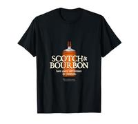 Whisky Scotch et Bourbon Funny Citation Différences dans Whisky T-Shirt