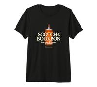 Whisky Scotch et Bourbon Funny Citation Différences dans Whisky T-Shirt Haut de Gamme