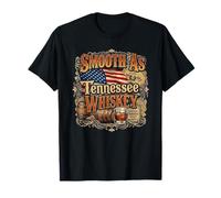 Whisky Smooth As Tennessee - Drapeau américain et tonneaux T-Shirt