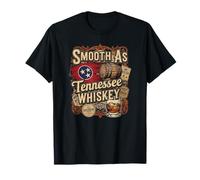 Whisky Smooth As Tennessee - Drapeau et tonneaux du Tennessee T-Shirt