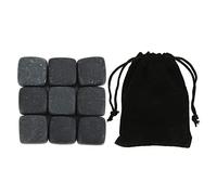 Whisky Stones Chilling Rocks Ensemble Refroidisseur De Boissons, Pierres De Refroidissement De Boissons En Basalte Avec Sac De Rangement, Glaçons Réutilisables Pour Boissons(#1)