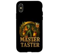Whisky Tasting Master Pieuvre avec Verres et Bouteilles Coque pour iPhone X/XS