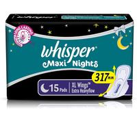 Whisper Serviettes Hygiéniques Maxi Overnight - Xl Wings 15 Unités