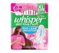 Whisper Serviettes hygiéniques ultra douces - 50 pièces (XL)